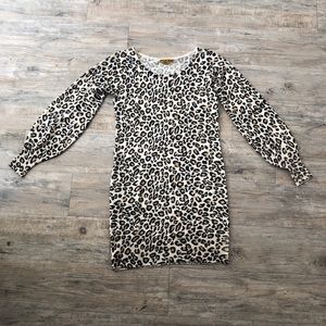Leopard sweater dress